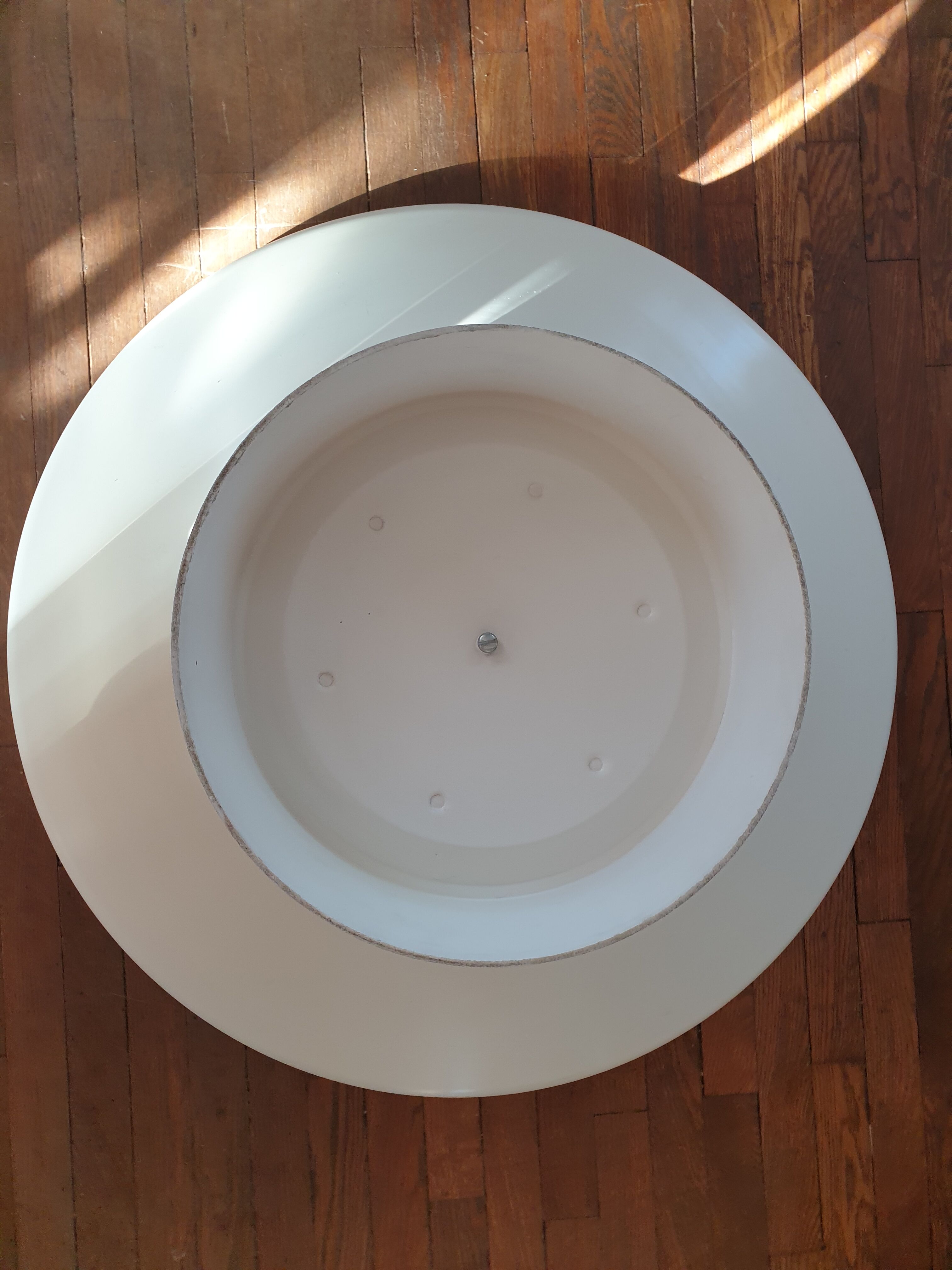 Lot table basse coffre orange  pivotante + tatam sramp 70's