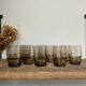 10 small vintage handmade glasses