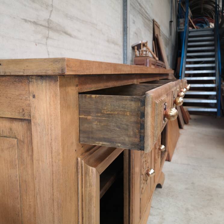 Sideboard buffet oak charles dudouyt art deco 1940