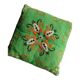 Coussin brodé canevas vintage