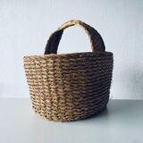 Large woven straw basket
