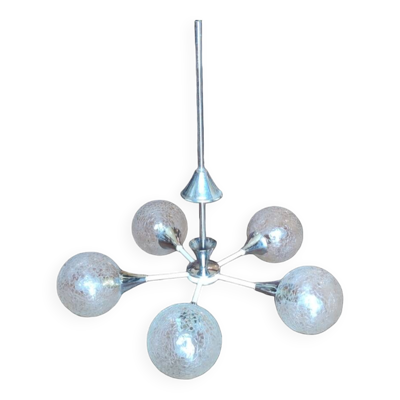Lustre suspension design Spoutnik années 1970