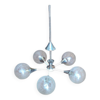 Lustre suspension design Spoutnik années 1970