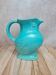 Vintage turquoise ceramic pitcher St-Clément model Aigle.