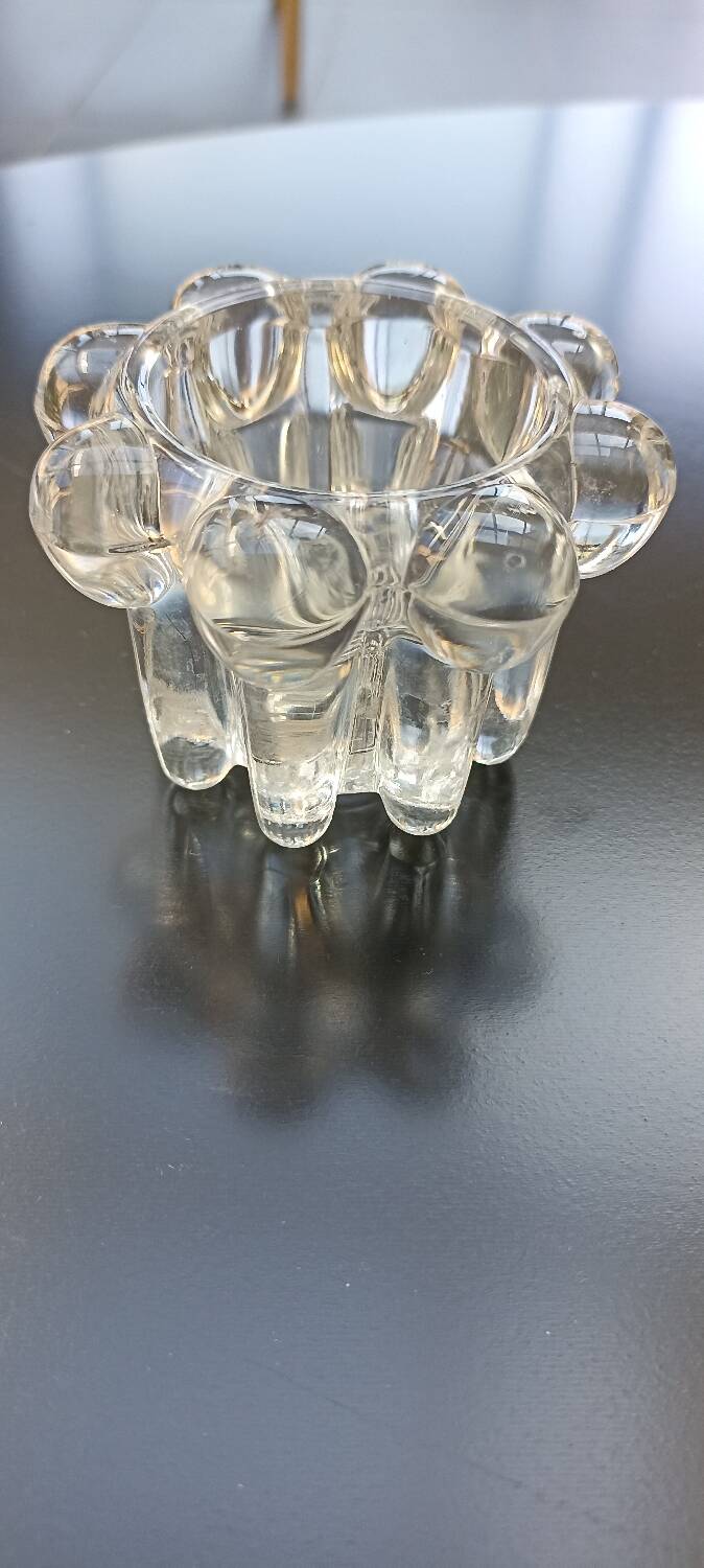 Reims glass candle holder