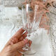 8 Crystal D'Arques red wine glasses model "VERSAILLES"