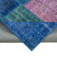 Handmade anatolian vintage 202 cm x 300 cm blue patchwork carpet