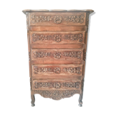 Chiffonier haute de style Louis XV provençal arlésien
