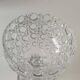 Large lead crystal candy dish/Drageoir. Tritschler Winterhalder. Dome shape, faceted patterns. Dim 30 x 15 cm