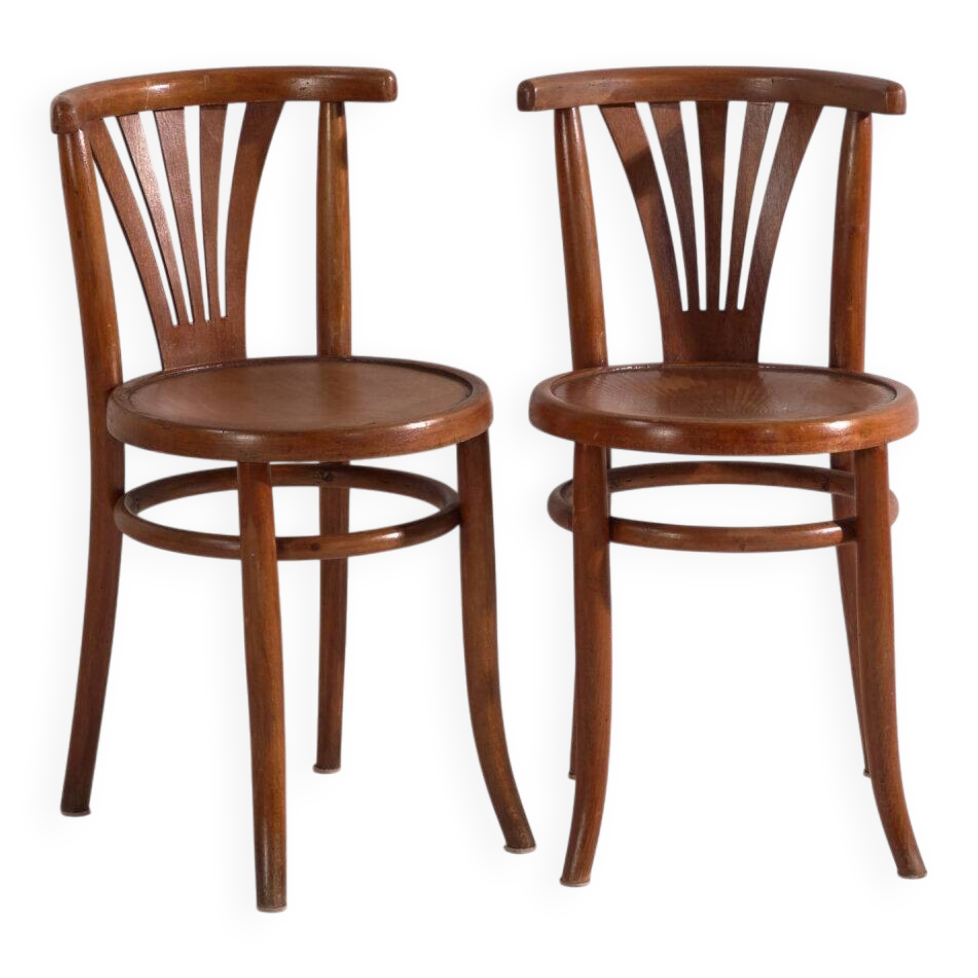 Antique bentwood chairs in Thonet style – Hungary, circa 1960 #7 - Set of 2 pieces