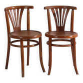 Antique bentwood chairs in Thonet style – Hungary, circa 1960 #7 - Set of 2 pieces
