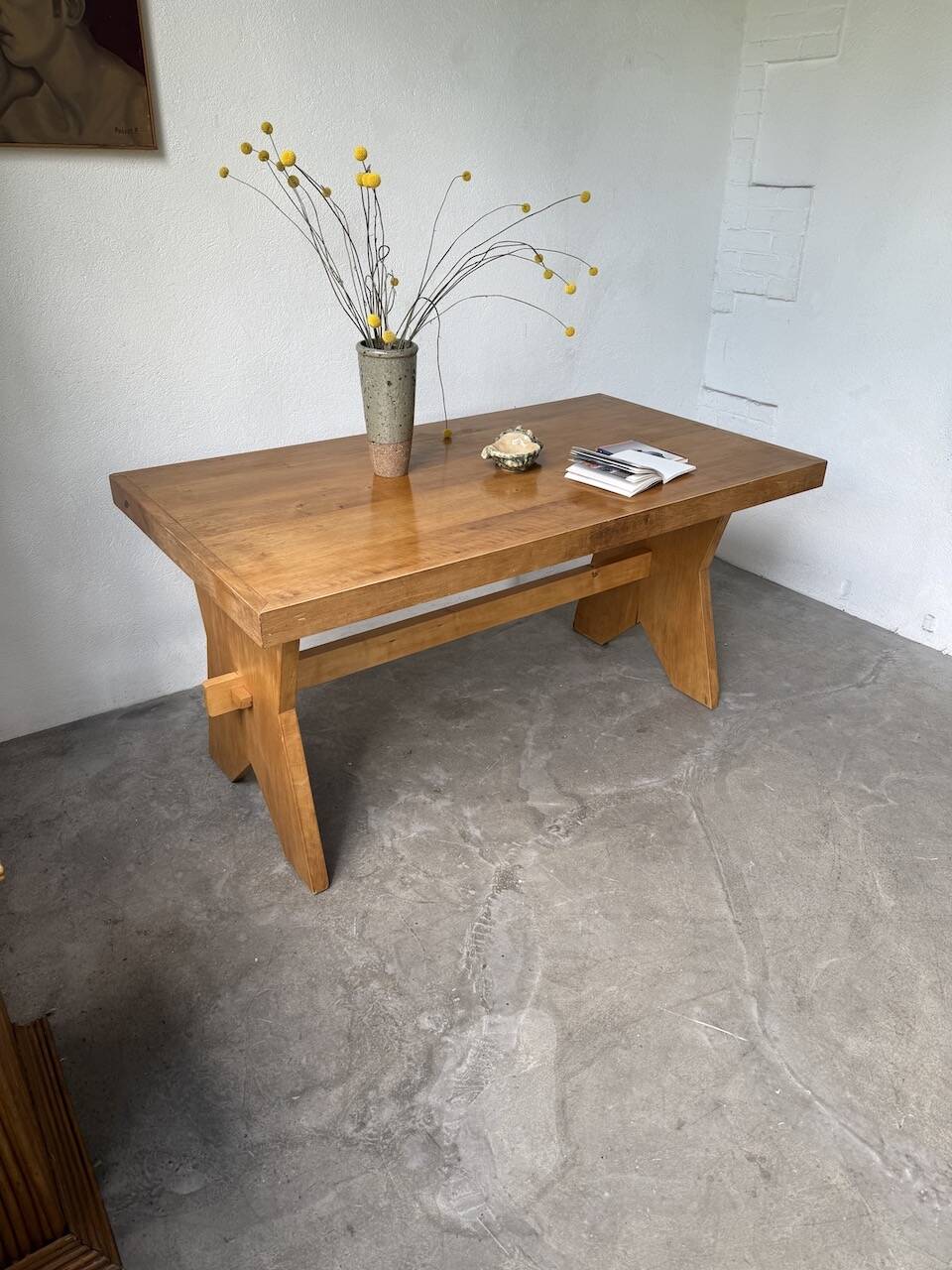 1950s beech mountain furniture table