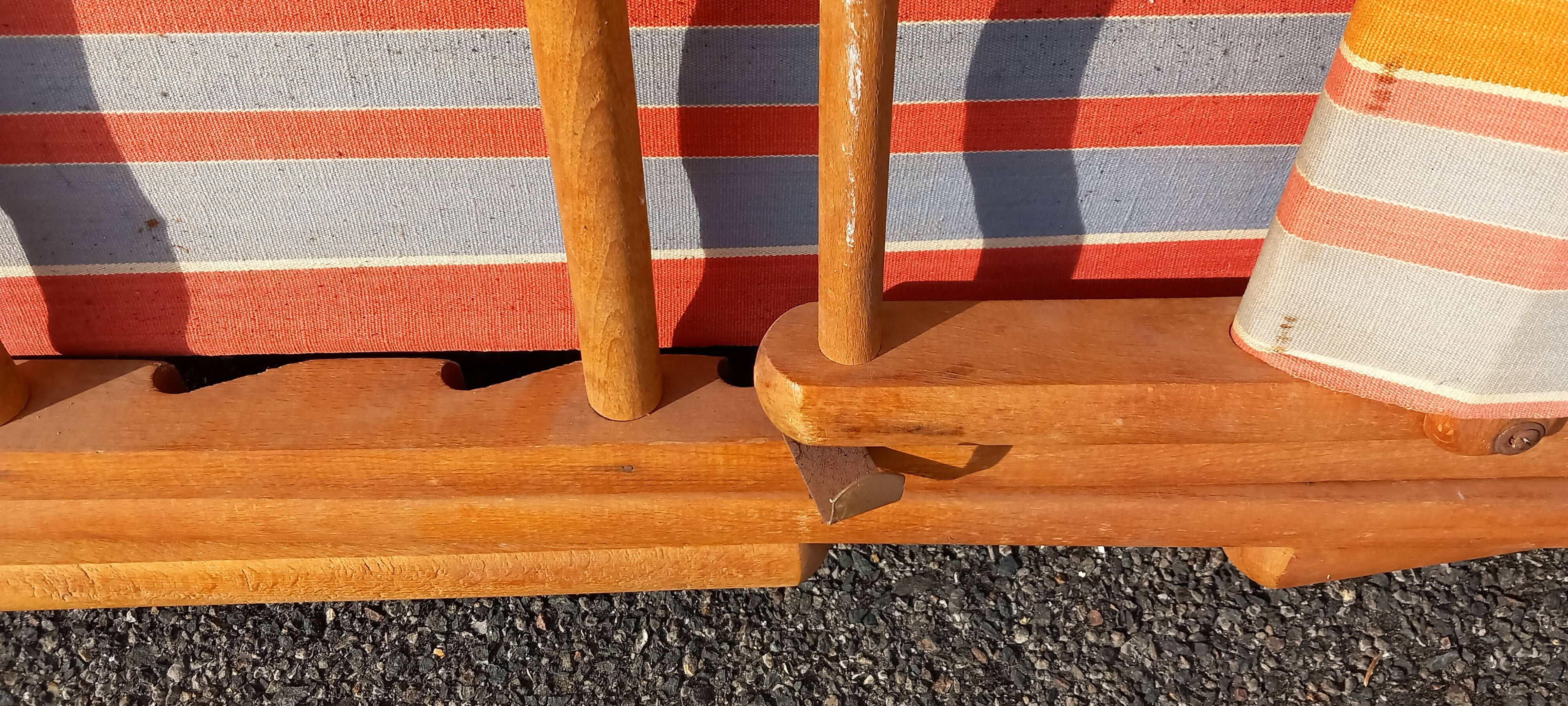 Deck chair, Chilean vintage orange tone