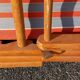 Chaise longue, chilienne vintage ton orangé