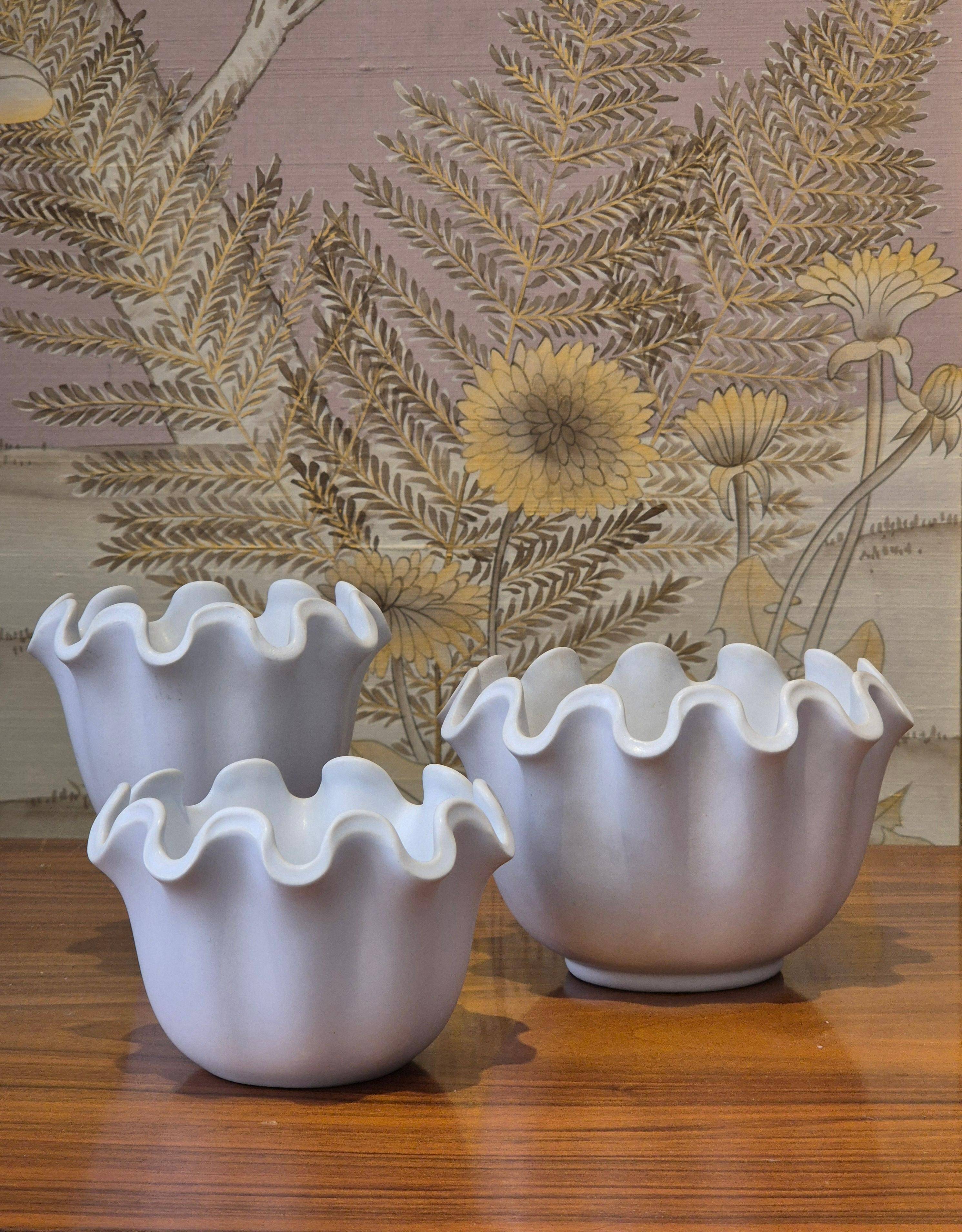 Wilhelm Kåge, stoneware model Våga / Wave, Gustavsberg. Modern Scandinavian.