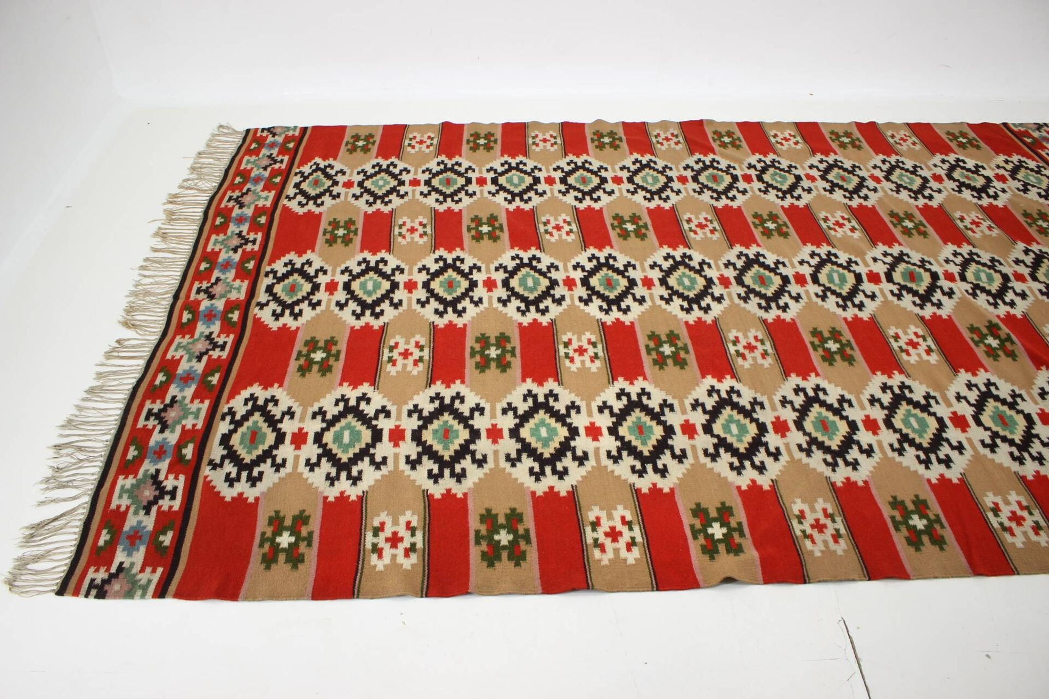 1940s Wool Rug/Carpet, Czechoslovakia
