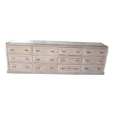 Trade furniture ceruse oak 12 drawers