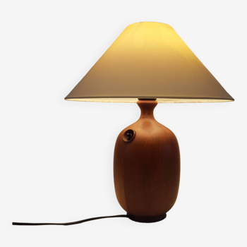 Lampe de table vintage de Dyrlund en teck