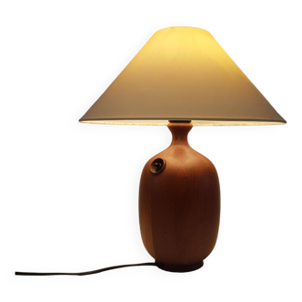 Vintage table lamp by Dyrlund in teak