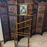 Bamboo wall coat rack