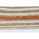 Tapis turc Oushak fait main en laine et coton orange des années 1970 137x194
