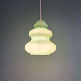 Suspension Space Age in blue-green opaline, 1960s