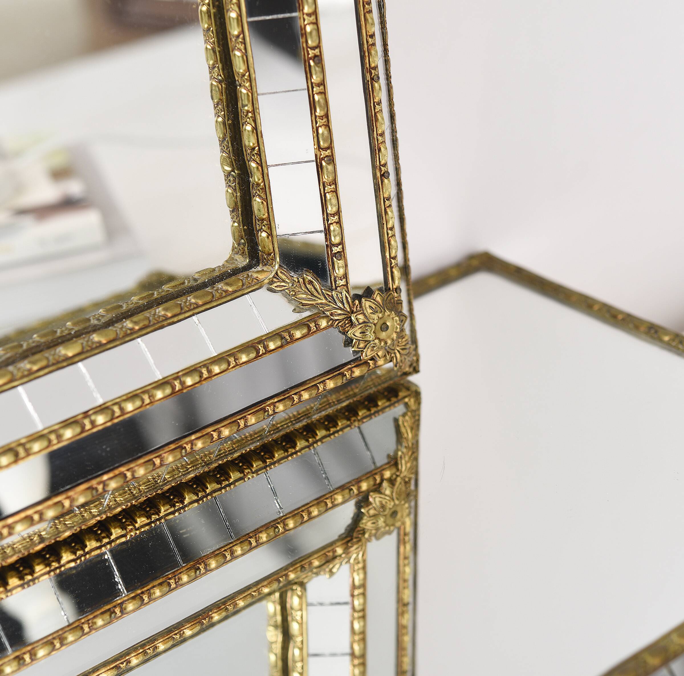 Large Authentic Vintage Venetian Mirror – Hollywood Regency Style