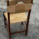 Set of 6 chairs and 2 armchairs, Brutalist style, 1950s