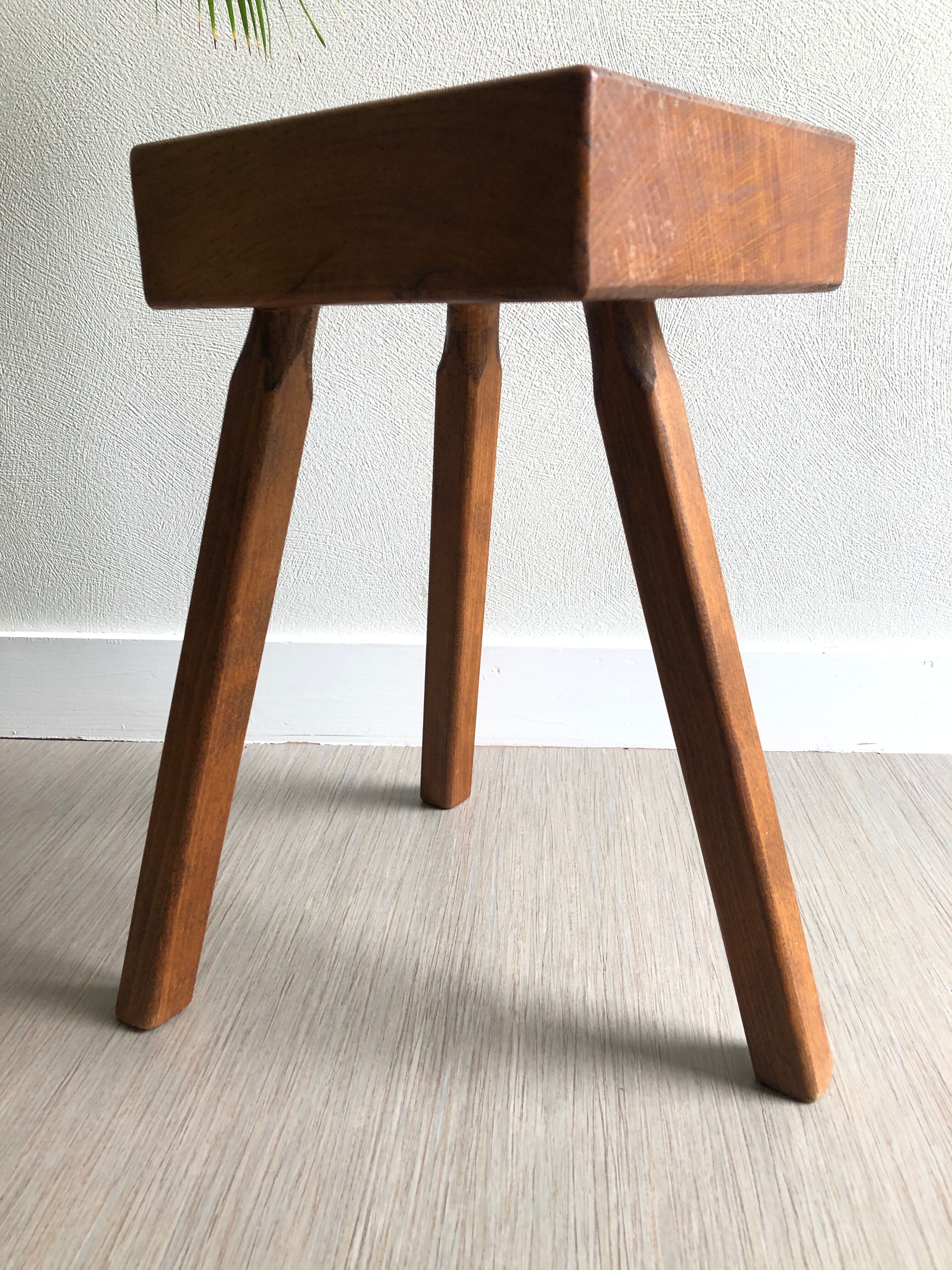 Tripod wooden stool