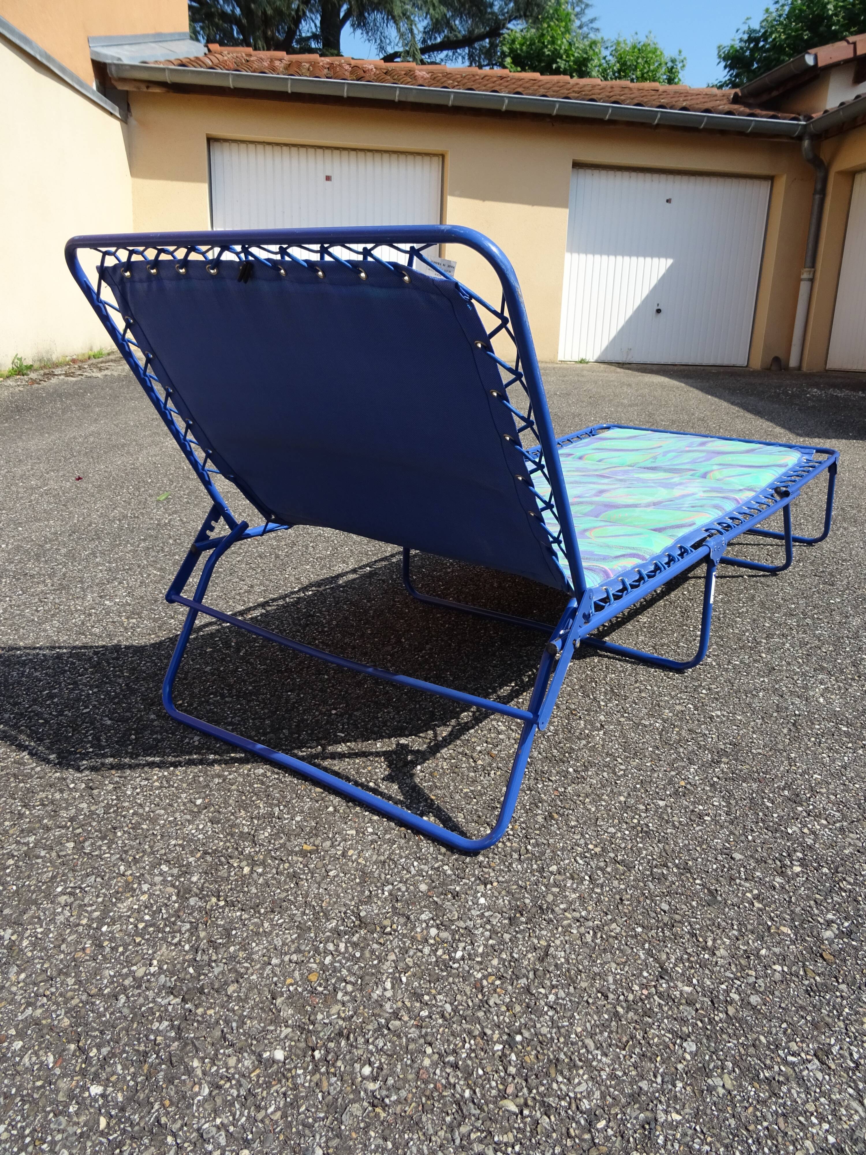 Transat Lafuma lit de repos vintage