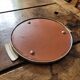 1950s tripod mirror plateau