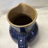 Blue stoneware pitcher