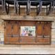 Large oak wall wardrobe from the early 20th century.