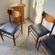 Set of 4 Italian chairs by Gianfranco Frattini.