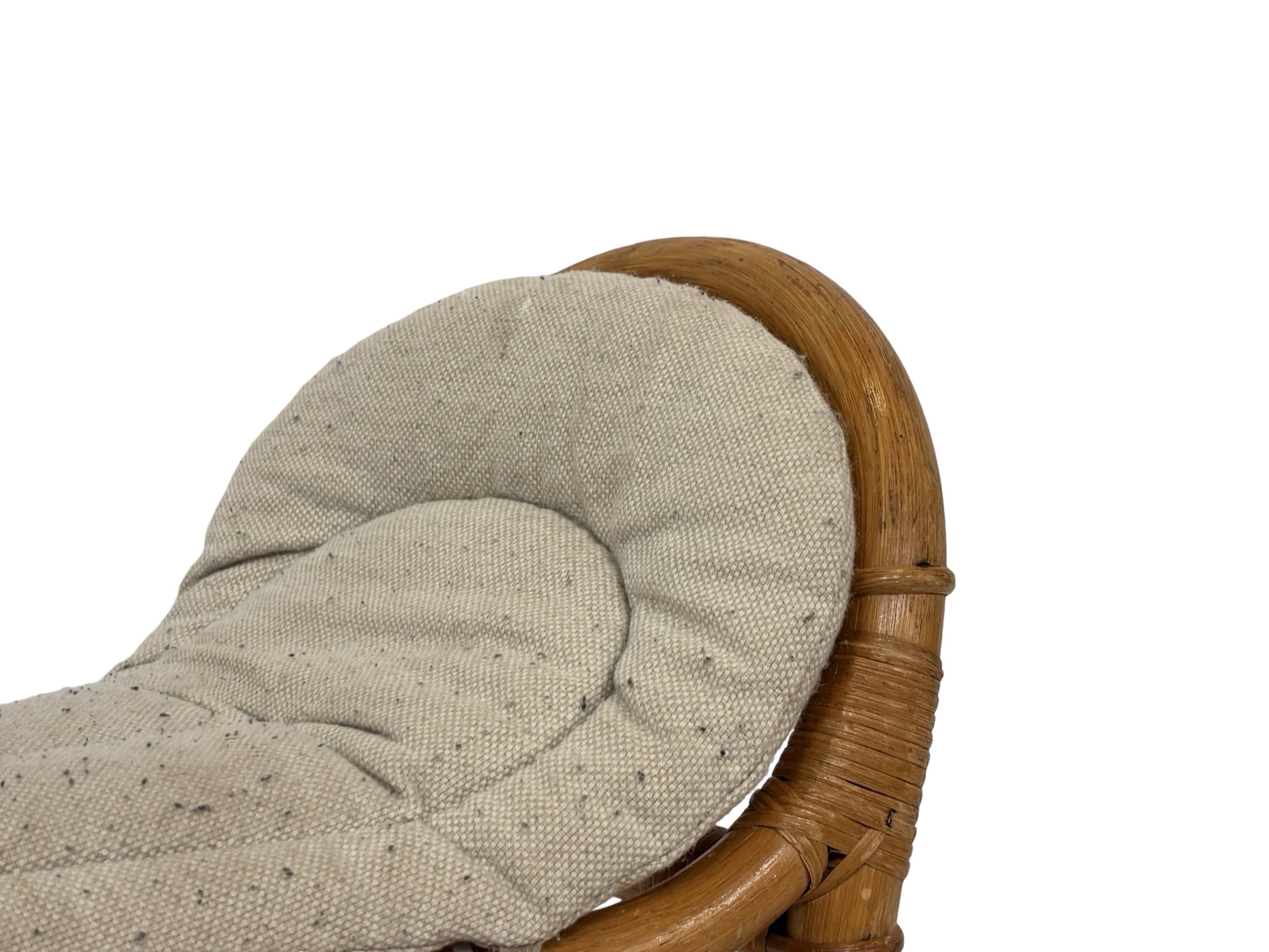 Vintage rattan rocking horse for a 1960s nursery design