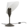Glass table lamp by VeArt, Italy 1980s.