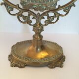 Oval mirror on stand 30x40cmg mirror