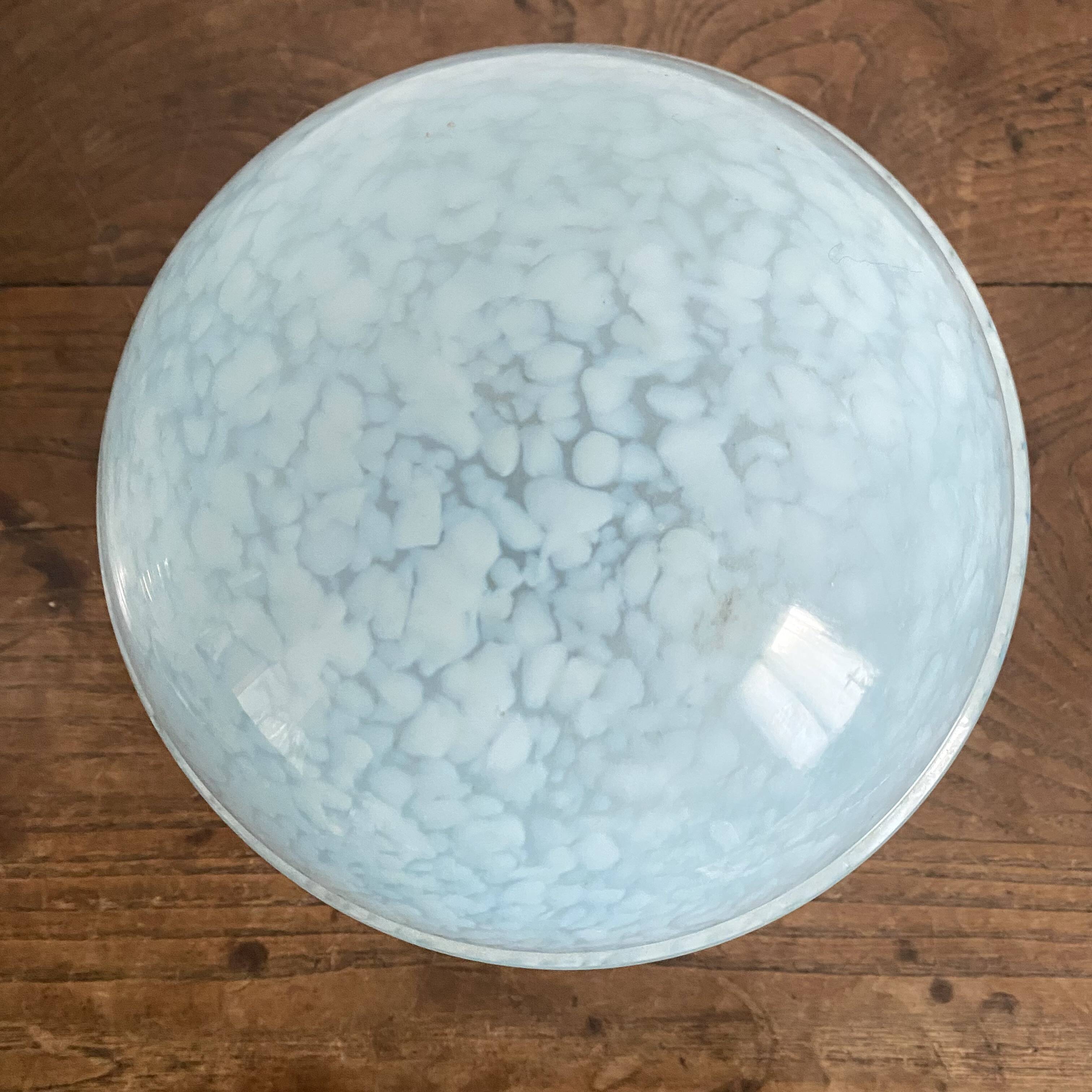 Clichy glass ball ceiling light in Art Deco style