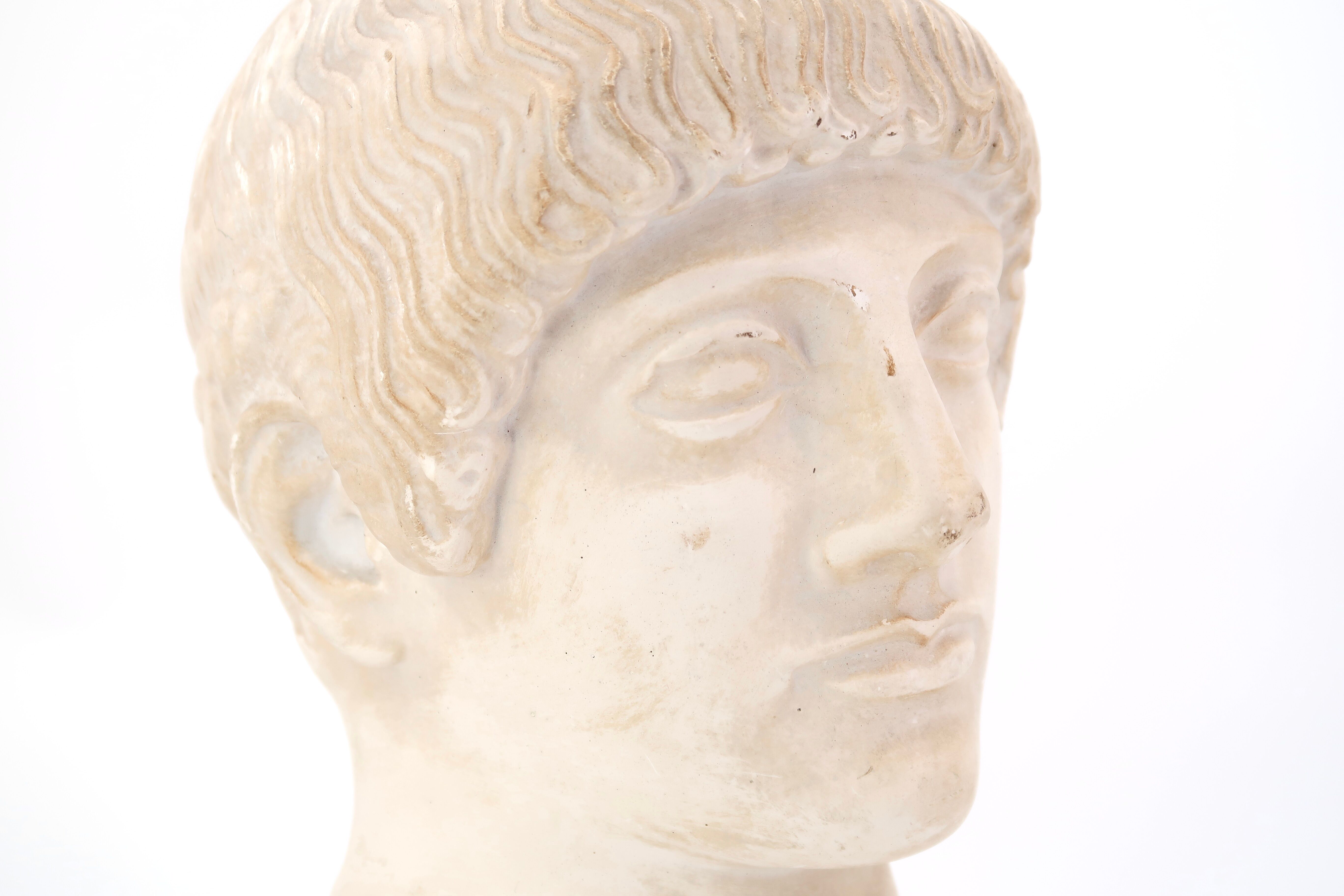 Plaster bust of a man of the blond Ephebe, 1970s