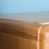 Elegant cassettiera in wood, restored, Italia 1950s, in good conditions