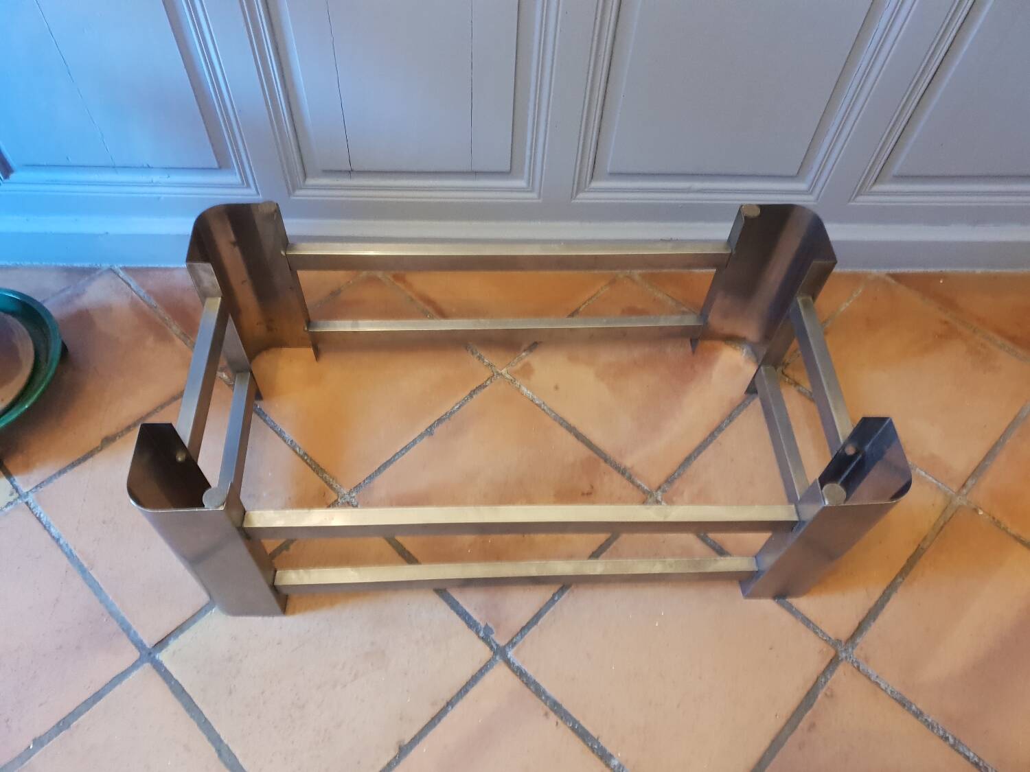 Stainless steel coffee table 1970