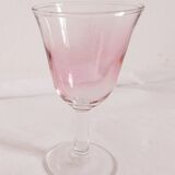 Six vintage polychrome glasses