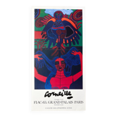 Guillaume Corneille (1922-2010) FIAC 1983 poster, with Atelier Corneille stamp on the back