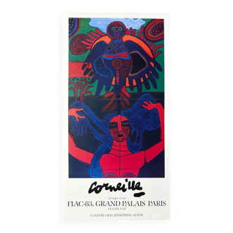 Guillaume Corneille (1922-2010) FIAC 1983 poster, with Atelier Corneille stamp on the back