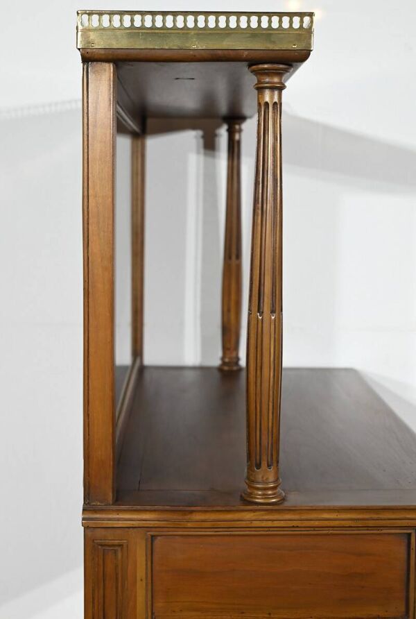 Table console en merisier, style Louis XVI, fin XIXème