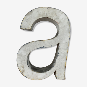 Metal "A" sign letter
