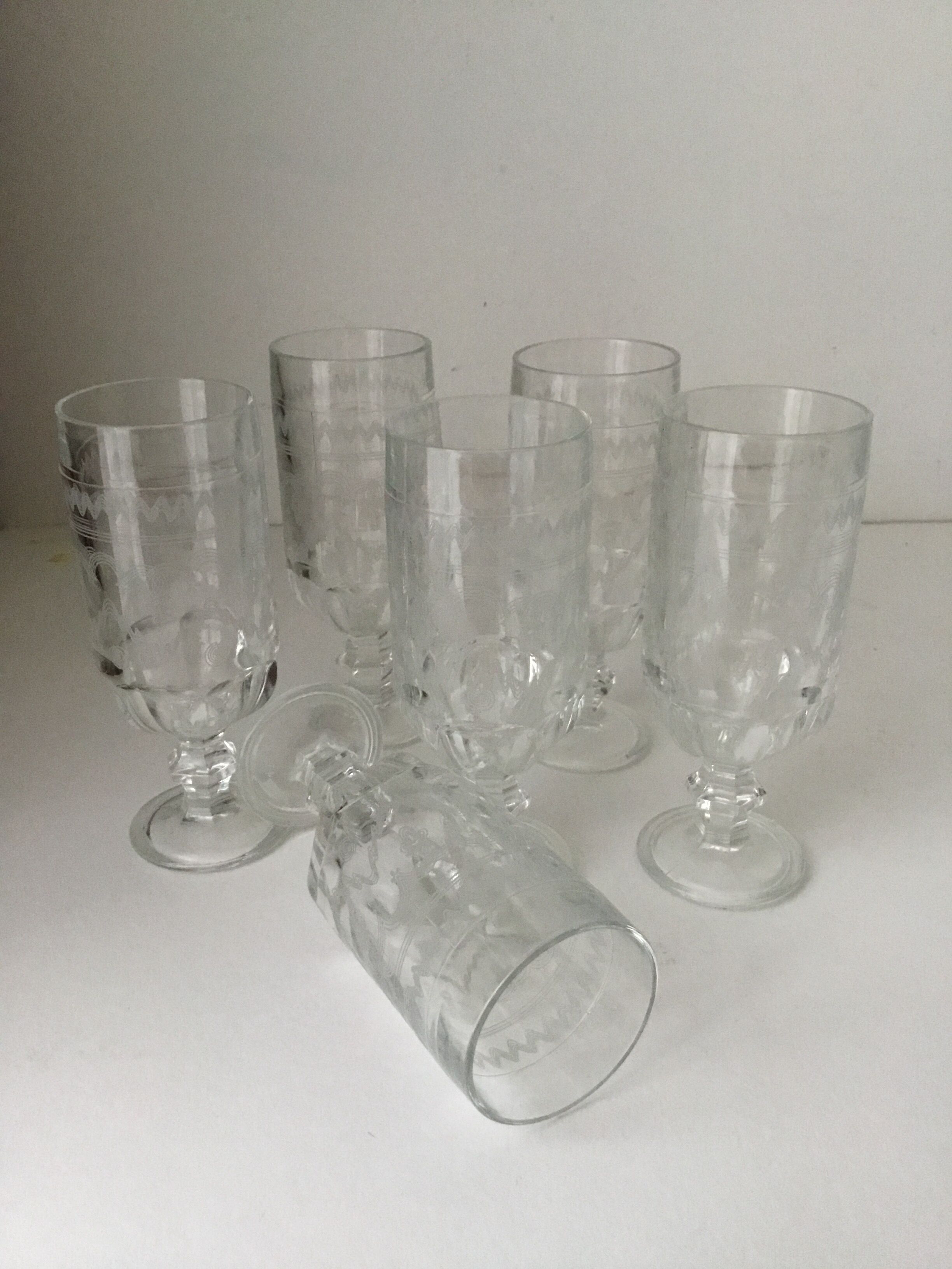 6 champagne glasses Made in Italy