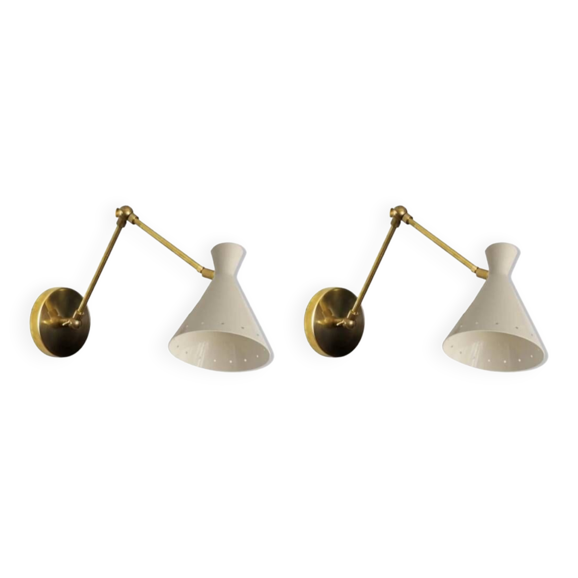 Pair of Italian wall lights in the style of the 50s