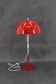 Lampe de table ajustable Napako « Mushroom »en métal rouge, années 1970