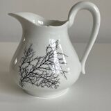 “Black Coral” milk jug – A. Giraud & Brousseau, Limoges – signed Fra